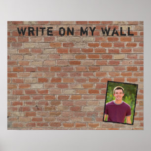 Graduation Party Signatures Memory Poster