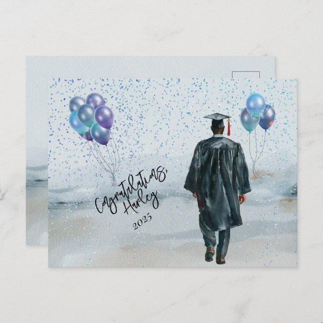 Graduation Party Son Congratulations Postcard (Front/Back)