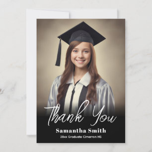 Graduation Party Thank You Photo  Invitation
