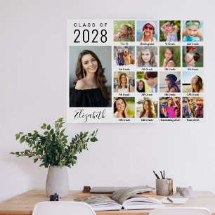 Graduation Party Through The Years 17 Photo Poster