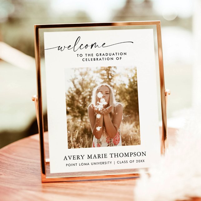 Graduation Party Welcome Sign | Boho Photo Welcome (Creator Uploaded)