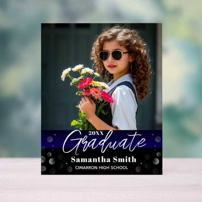 Graduation Party Welcome Table Acrylic Sign (Neutral)