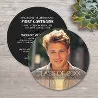 Graduation Party with Photo Can CHANGE Back Colour