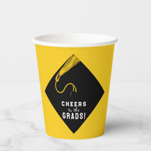 Graduation Party Yellow Paper Cups