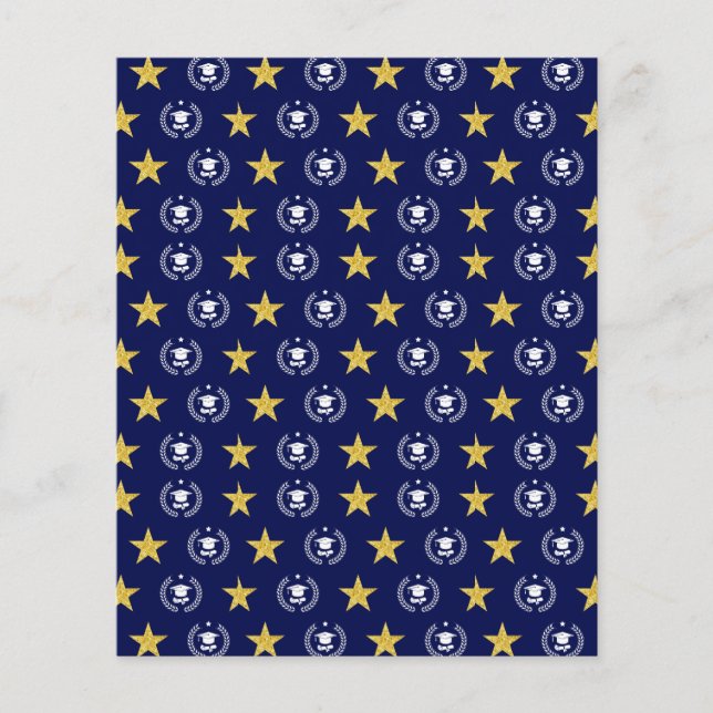 Graduation Pattern Scrapbook Paper  (Front)
