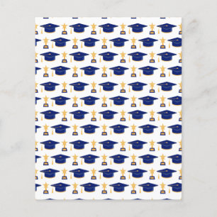 Graduation Pattern Scrapbook Paper 
