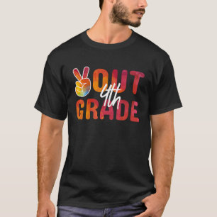 Graduation Peace Sign Out 4th Grade Last Day Of Sc T-Shirt