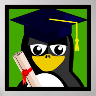 GRADUATION PENGUIN POSTER