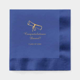 Graduation Personalised  Foil Napkins