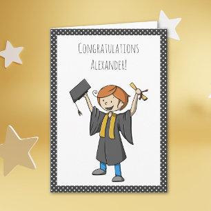 Graduation Personalised Graduate Celebrating Cute Card
