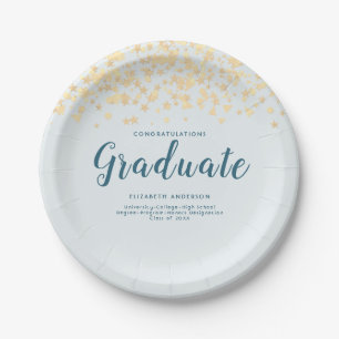 Graduation Personalised Name Paper Napkin Plate