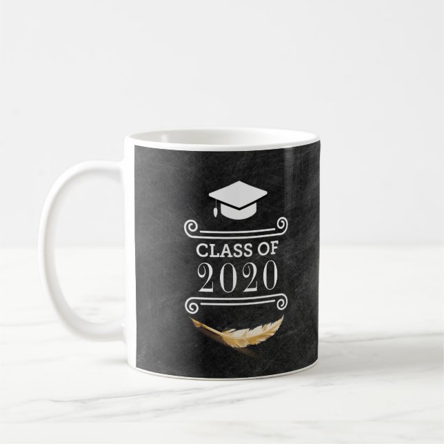 Graduation Personalised Retro Chalkboard Coffee Mug (Left)