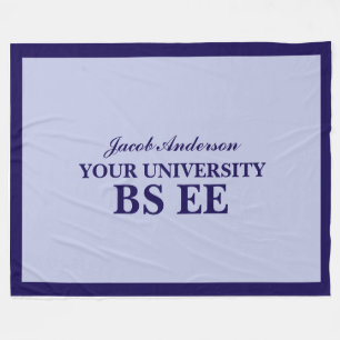 Graduation Personalized Name Fleece Blanket