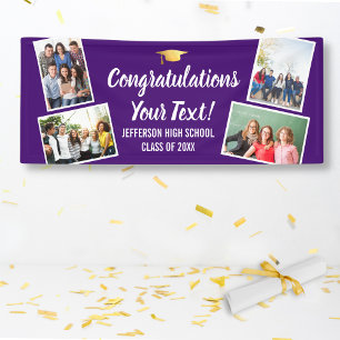 Graduation Photo Collage Congrats Senior Any Colou Banner