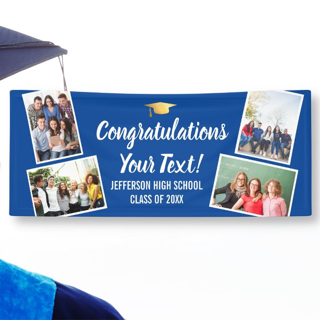 Graduation Photo Collage Congrats Senior Any Colou Banner (Creator Uploaded)