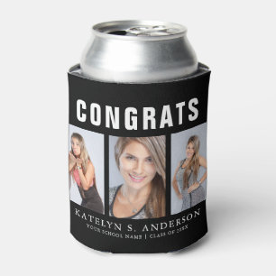 Graduation Photo Collage CongratulationS Can Cooler