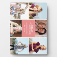 Graduation Photo Collage Plaque (6 Photos)