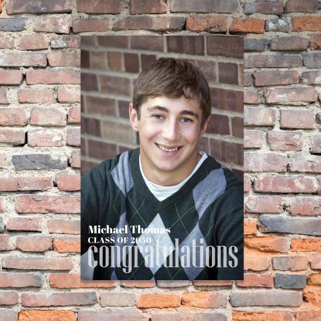 Graduation Photo Congratulation Custom  Poster (Creator Uploaded)