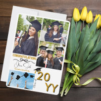 Graduation Photo Congratulations Graduate BFF Gold