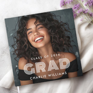 Graduation photo graduate name year guest book