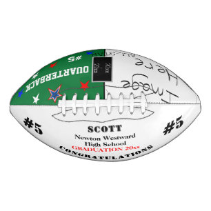 Graduation Photo Green School Team Football