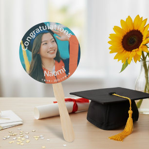 Graduation Photo  Hand Fan