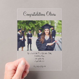 GRADUATION PHOTO INVITATION CARD