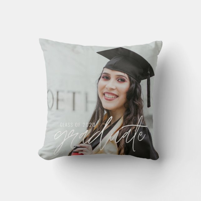 Graduation Photo Keepsake Graduate Cushion (Front)