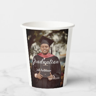 Graduation photo man name class of 20XX college Paper Cups