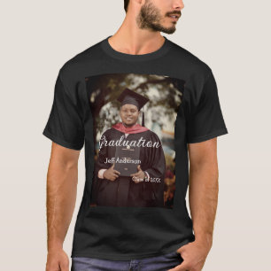 Graduation photo man name class of 20XX college  T-Shirt