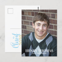 Graduation Photo Minimalist Classic Script Gold