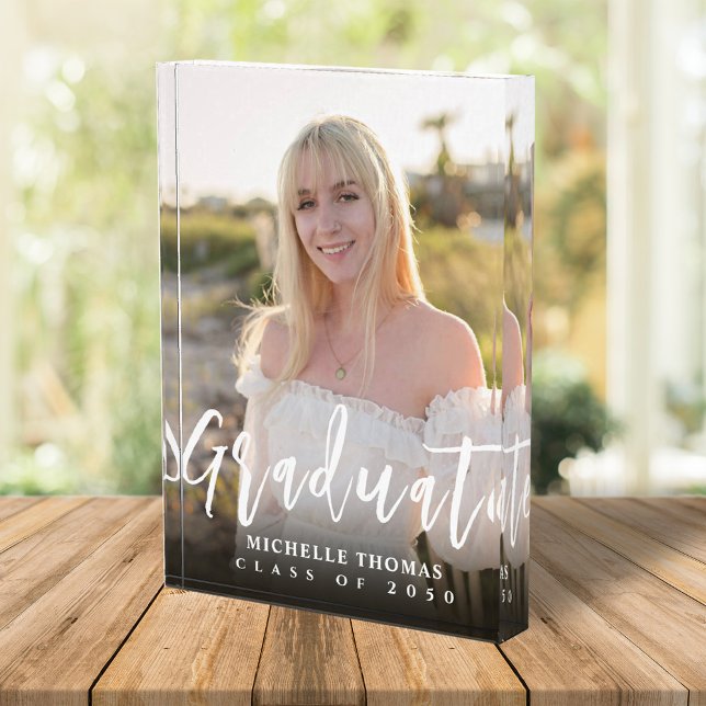 Graduation Photo Minimalist Simple Script Block (Creator Uploaded)