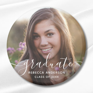 Graduation Photo Modern Magnet