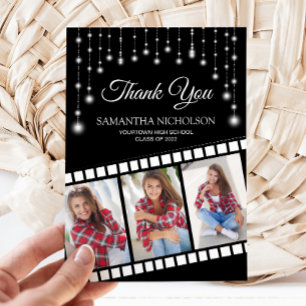 Graduation Photo Movie Reel Cinema Star Thank You