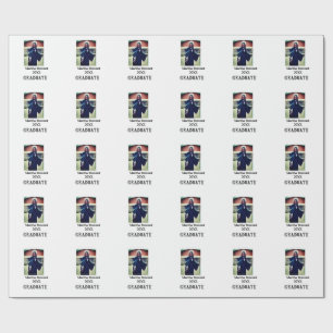 Graduation photo name year class university simple wrapping paper