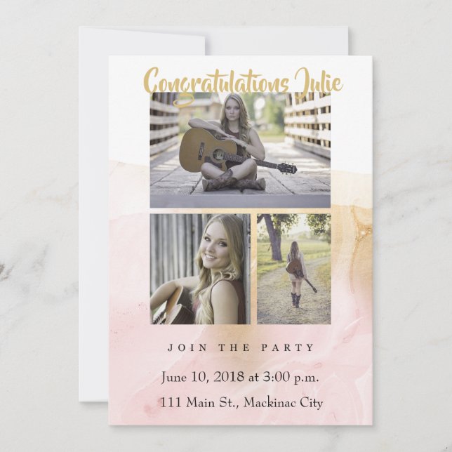 Graduation Photo Party Invitation (Front)