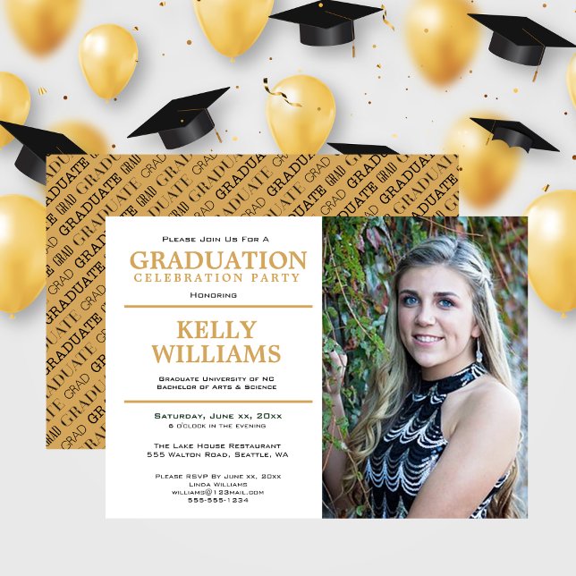 Graduation Photo Party Invitation (Graduation Photo Party Invitation)