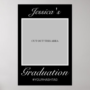 Graduation Photo Prop Frame Modern Minimalist Poster