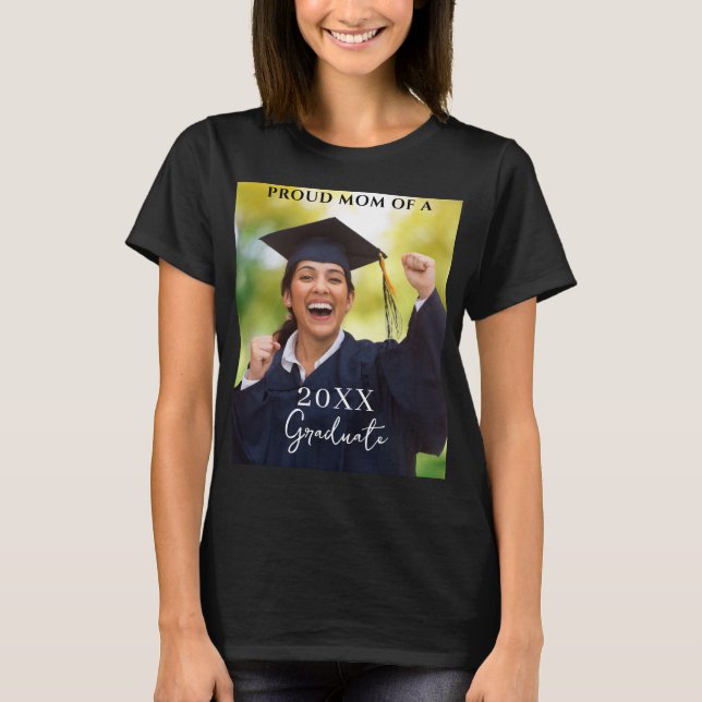 Graduation Photo Proud Mum T-Shirt (Front)