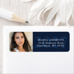 Graduation photo return address label