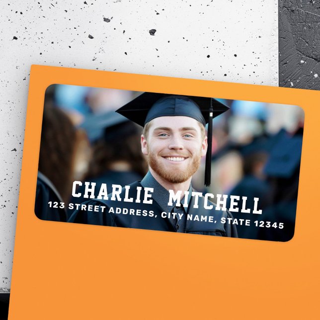 Graduation photo return address label (Graduation photo return address label)