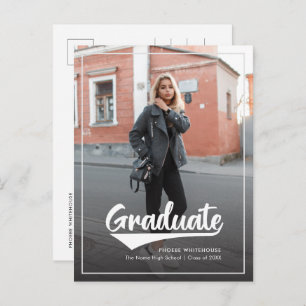 Graduation Photo Script 2025 Grad Announcement Postcard