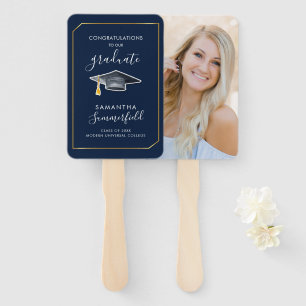 Graduation Photo Script 2026 Grad Party Hand Fan