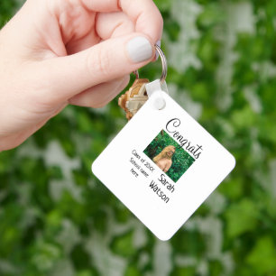 graduation photo simple classic add class year sch key ring
