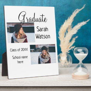 graduation photo simple classic add class year sch plaque