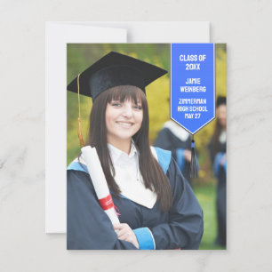 Graduation Photo Stole Announcement