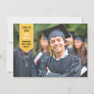 Graduation Photo Stole Announcement
