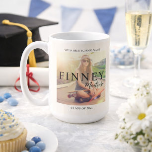 Graduation Photo Text Overlay Coffee Mug