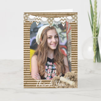 Graduation Photo Thank You Card