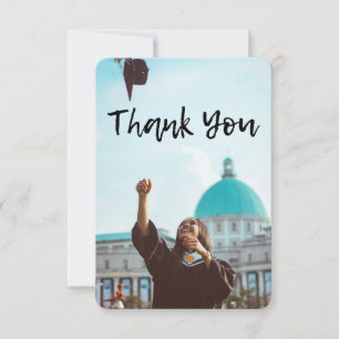 Graduation Photo Thank You Card